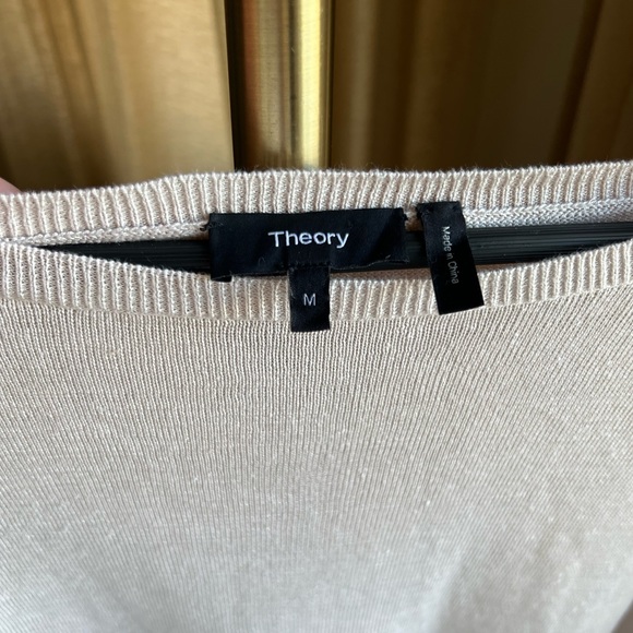 Theory Women Long Sleeve Shirt | Medium - Picture 2 of 5